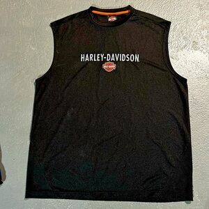Harley Davidson Tank Top, size 2XL, color black, 100% polyester